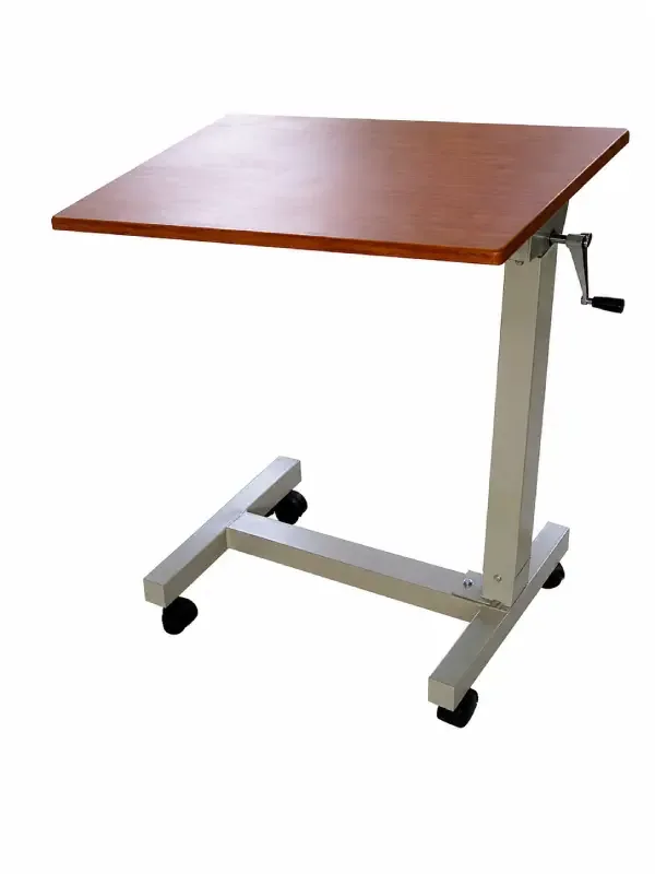 Over Bed Table (Gear Handle) — ward furniture, Sigma Global Services